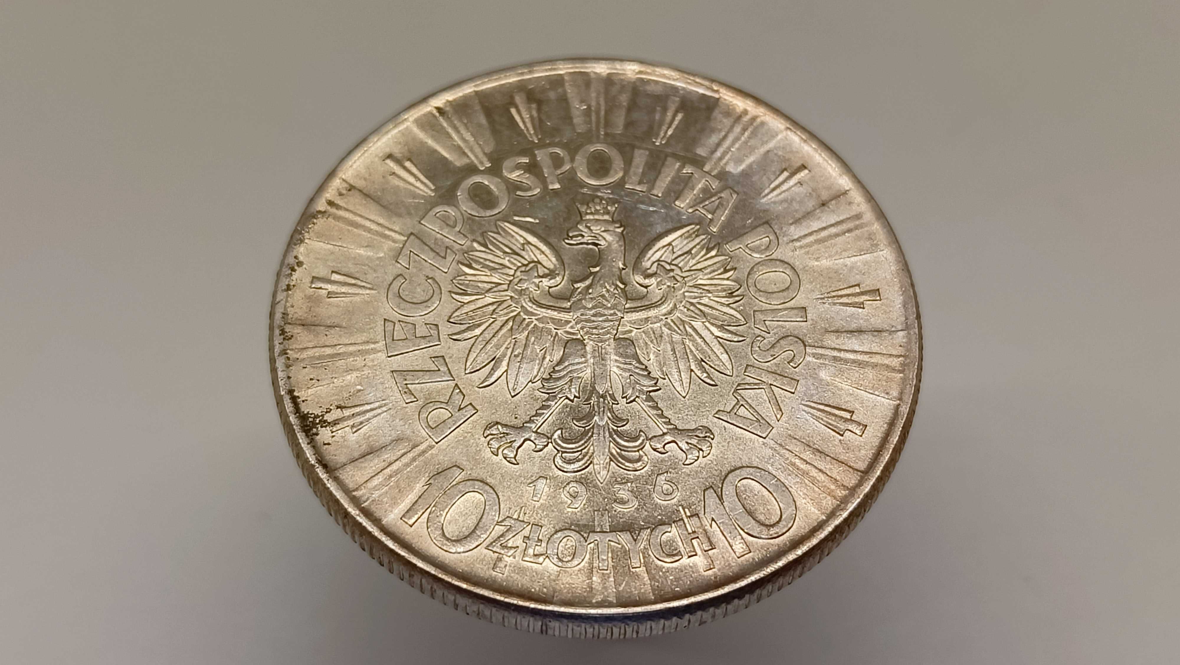 10 złotych Piłsudski, 1936, stan okołomenniczy, II RP