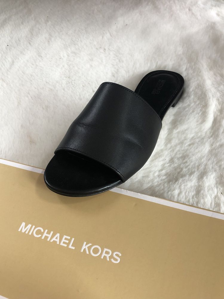 Oryginalne klapki skóra Michael Kors markowe OKAZJA na lato wakacje