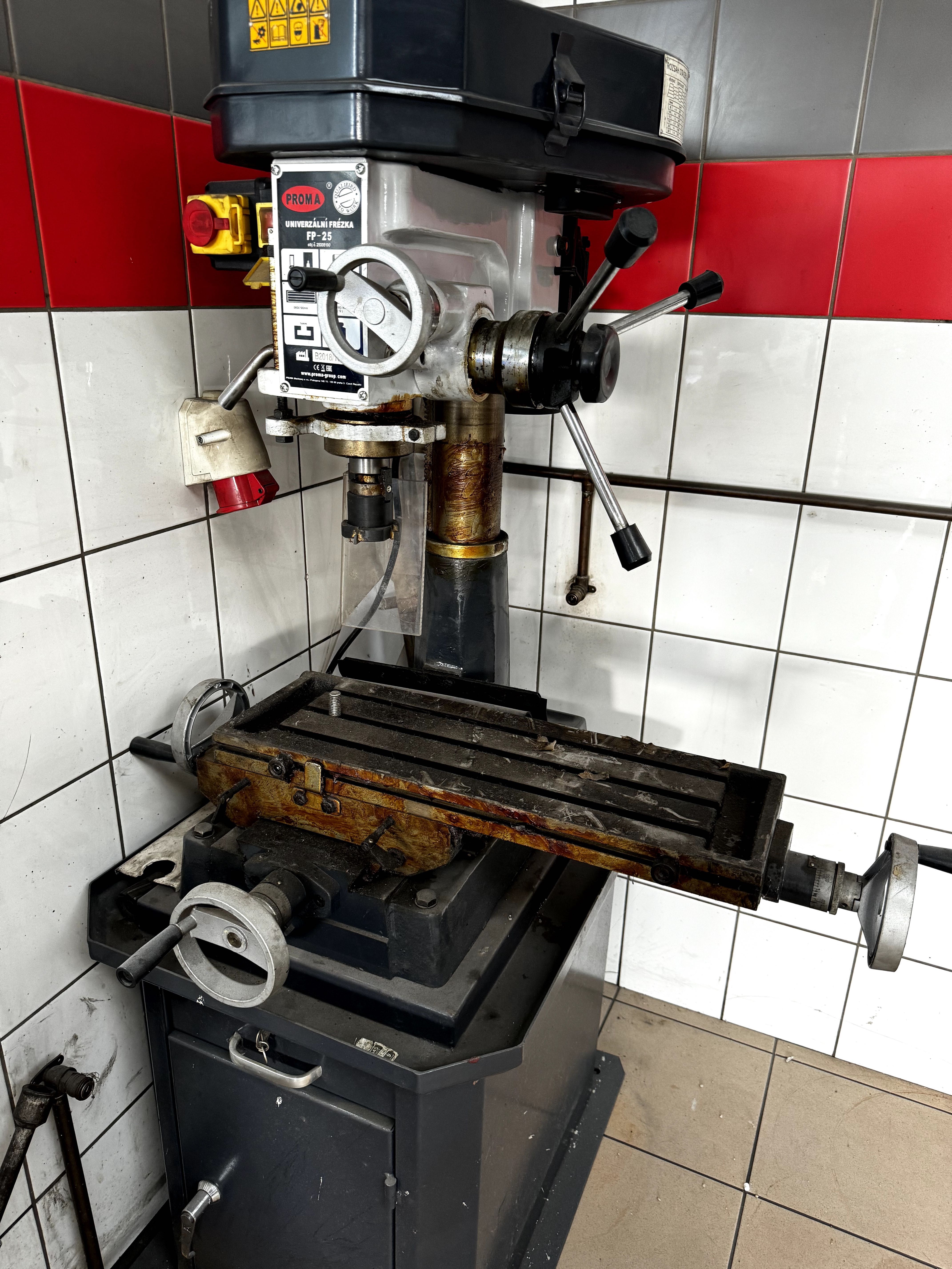Frezarka do metalu górno wrzecionowa PROMA FP-25 400V z podstawą nowa!