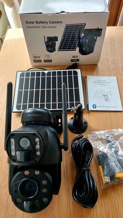 Kamera Solarna 36xZoom 4G LTE SIM 4K 8MP+KartaSD128GB