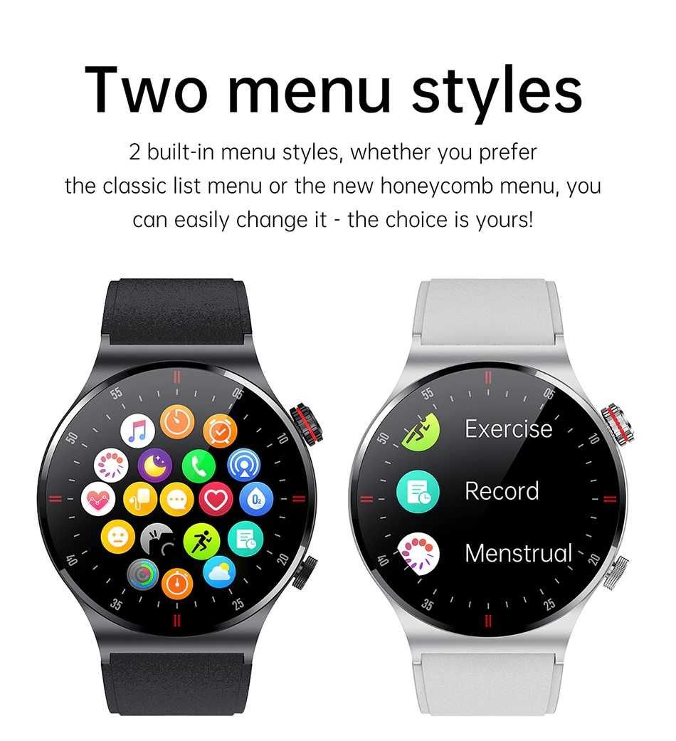 SmartWatch QW33 telefon BT, tętno, EKG, powiadomienia, PL
