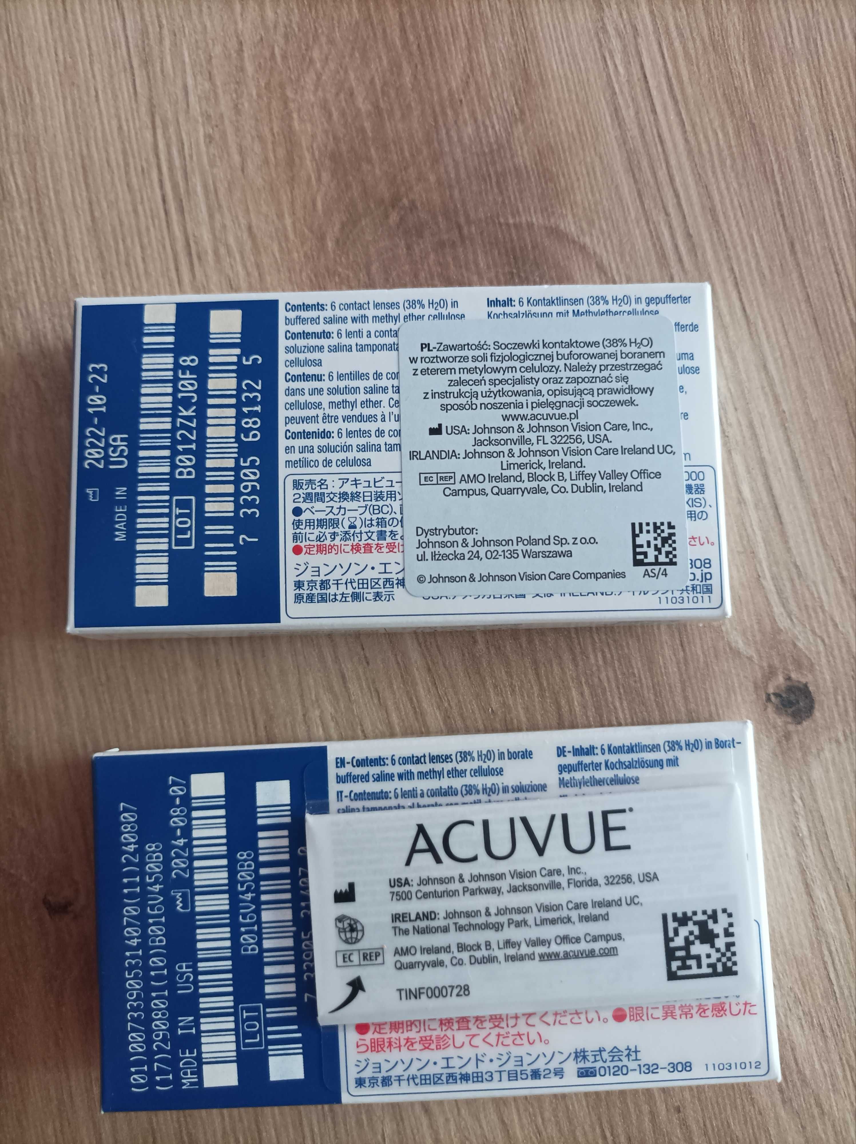 Soczewki Acuvue Oasys for Astigmatism +2,5 i +3,5