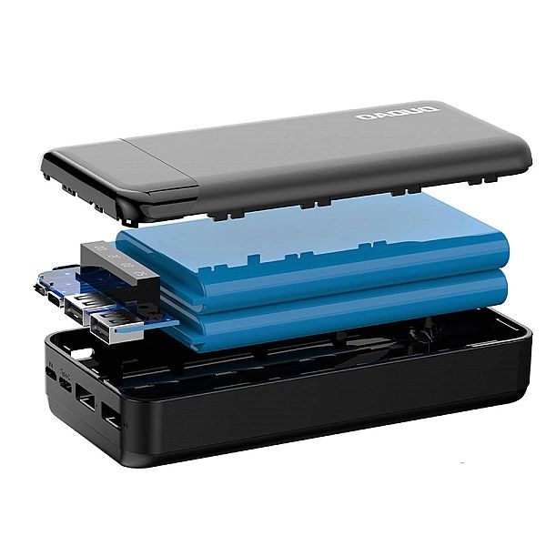 Dudao pojemny powerbank z 3 wbudowanymi kablami 20000mAh USB Typ C + m