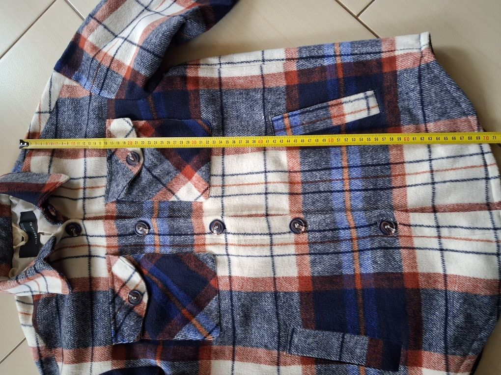 Kurtka damska w kratę Sinsay XXS
