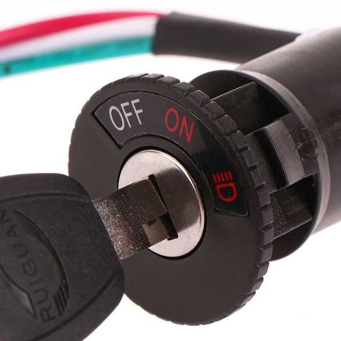 Ignição moto scooter e-bike duas chaves