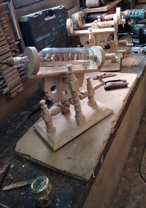 Artesanato suporte garrafa