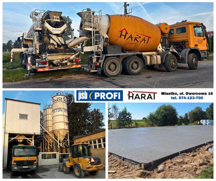 Beton towarowy Stabilizacje Pompowanie + Transport Lipnica i Okolice