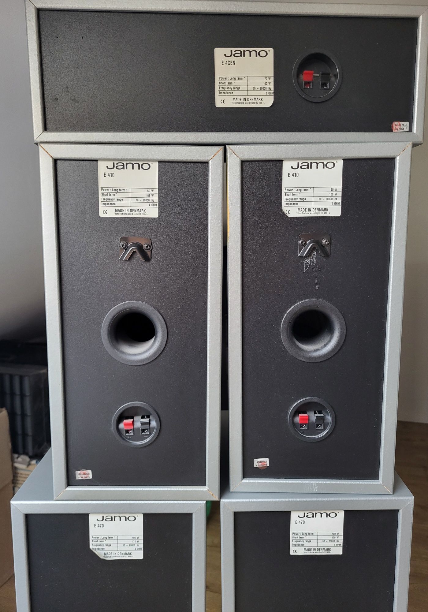 Kino domowe 5.0 - kolumny JAMO E470 + amplituner Pioneer VSX-D510 +DVD