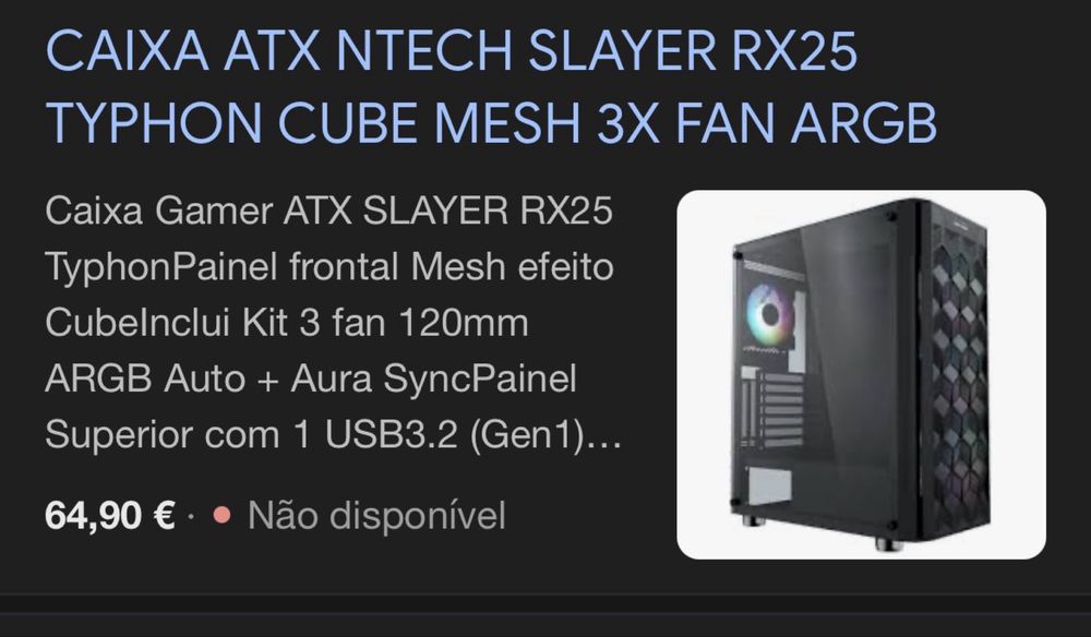 Caixa PC Slayer RX25 Typhon
