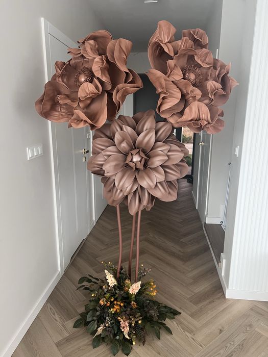 Kwiaty giga giganty z pianki event urodziny