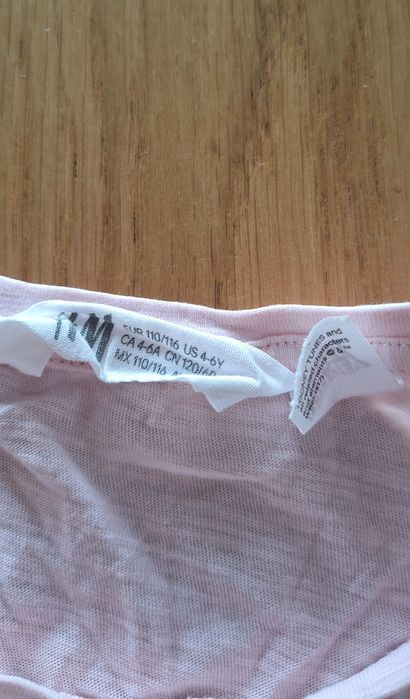 Bluzka z krótkim rękawem T-shirt 110 / 116 H&M