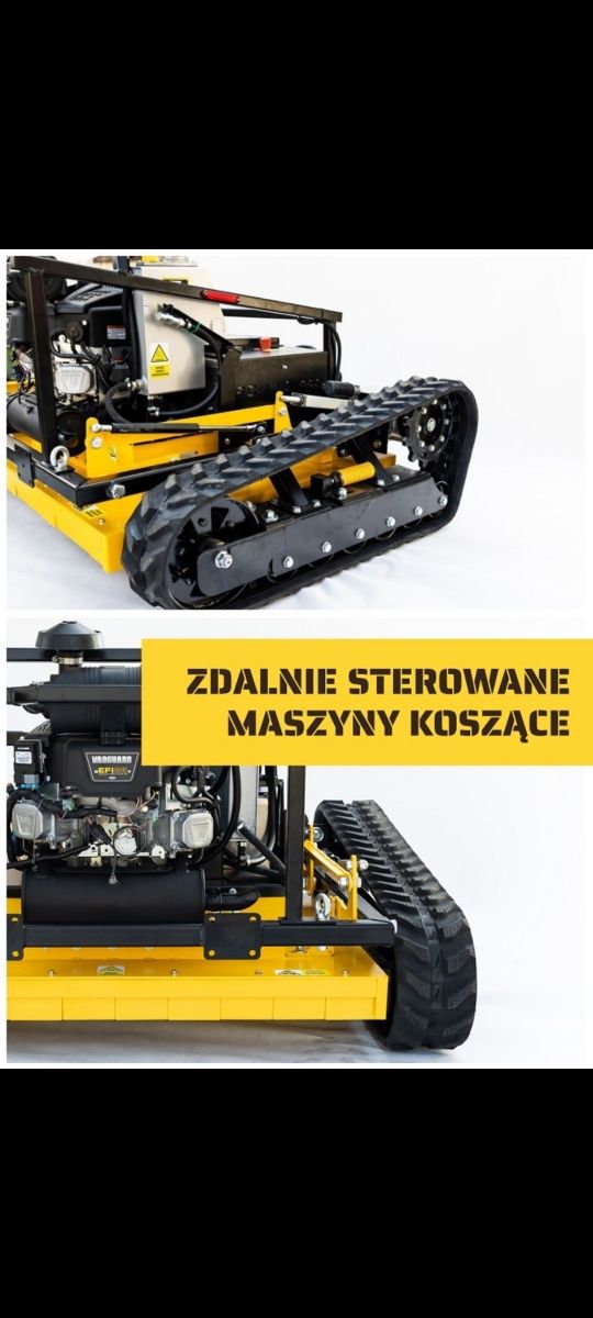 Maszyna kosząca, kosiarka do skarp zboczy RC-115 PRO, POLSKA