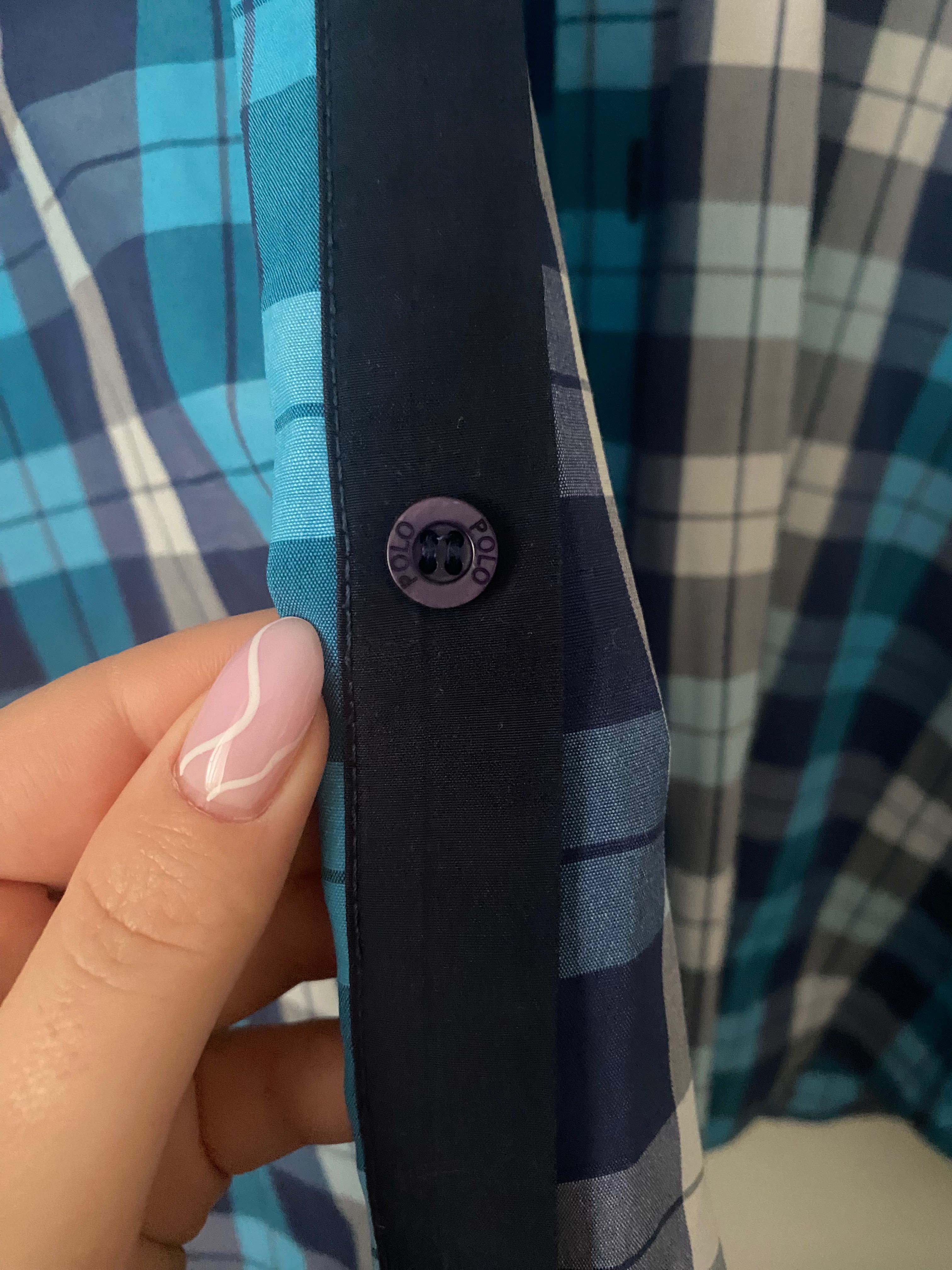 Koszula z Długim Rękawem Marki POLO - Wzór w Kratkę 3XL