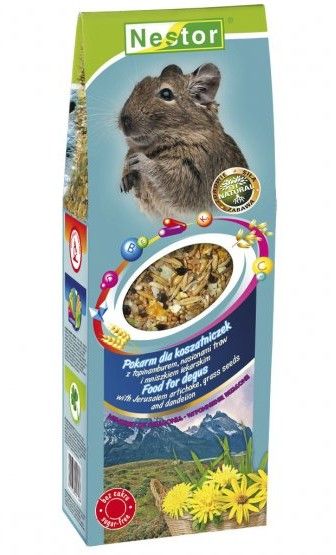 Karma dla koszatniczek - topinambur, nasiona traw, mniszek lek. 700ml