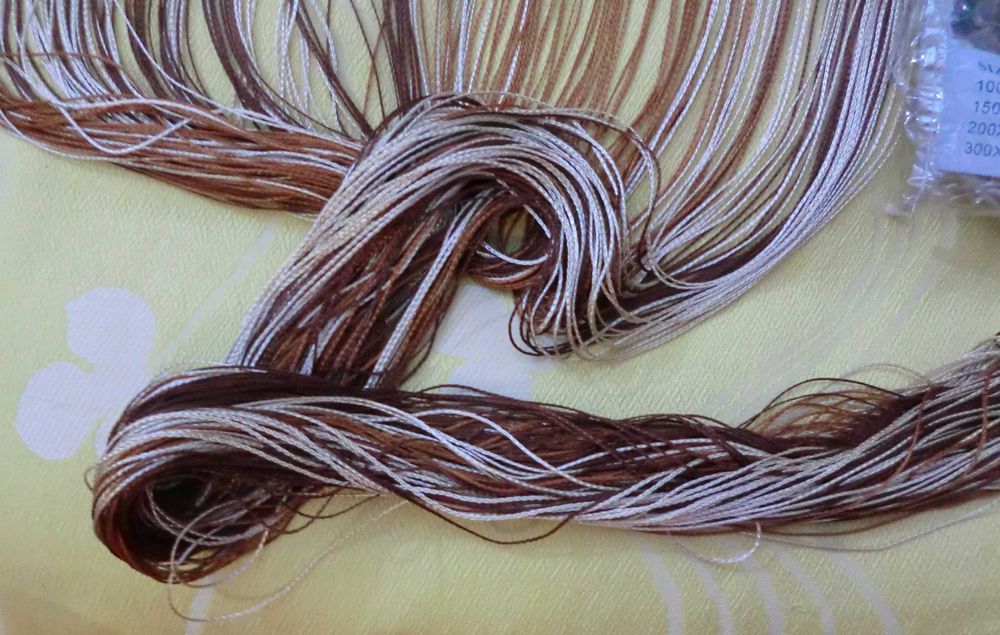 Тюль нитки штора гардина, штора нитки нова 96,5х200см