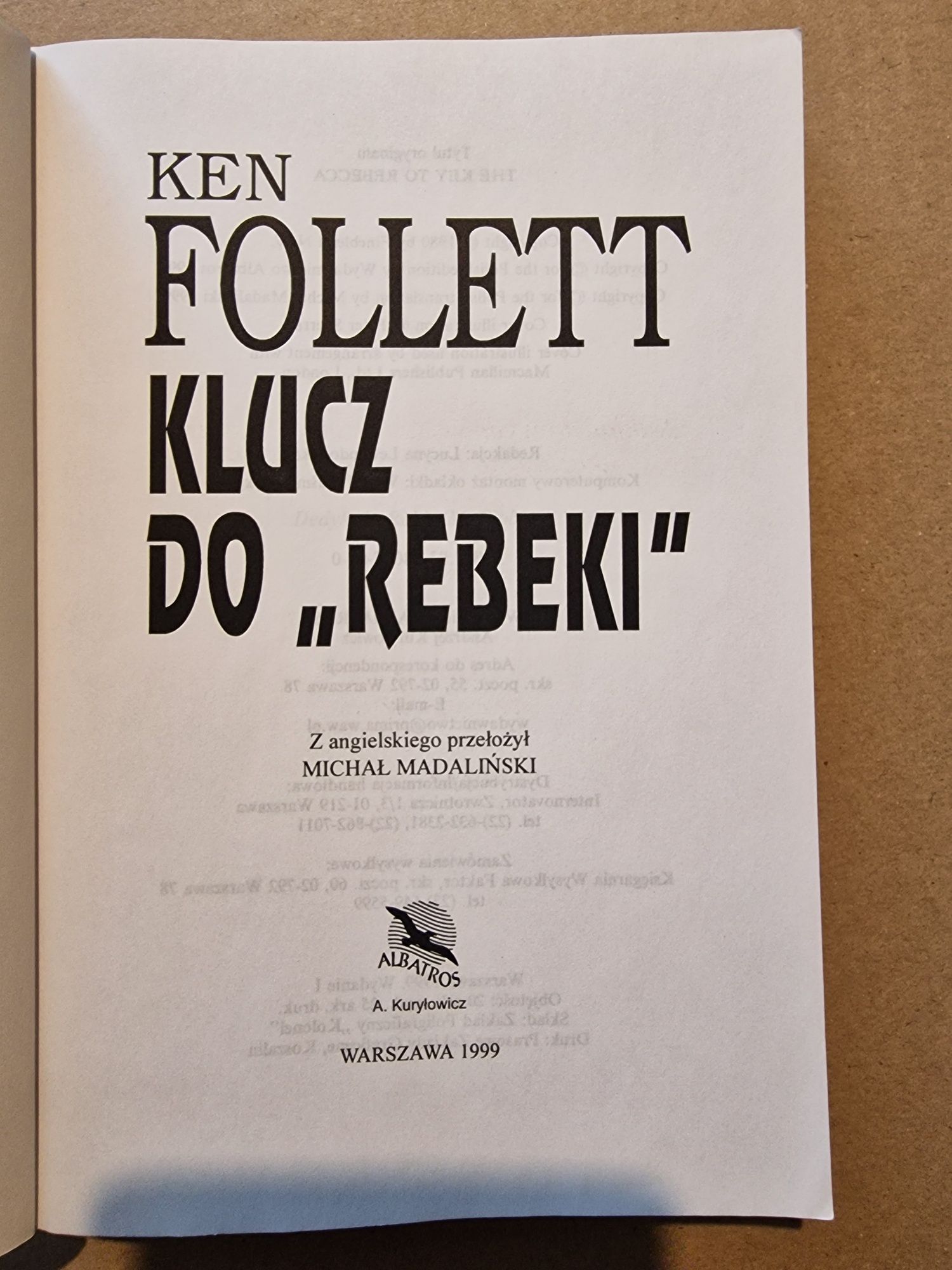 Klucz do Rebeki Ken Follett