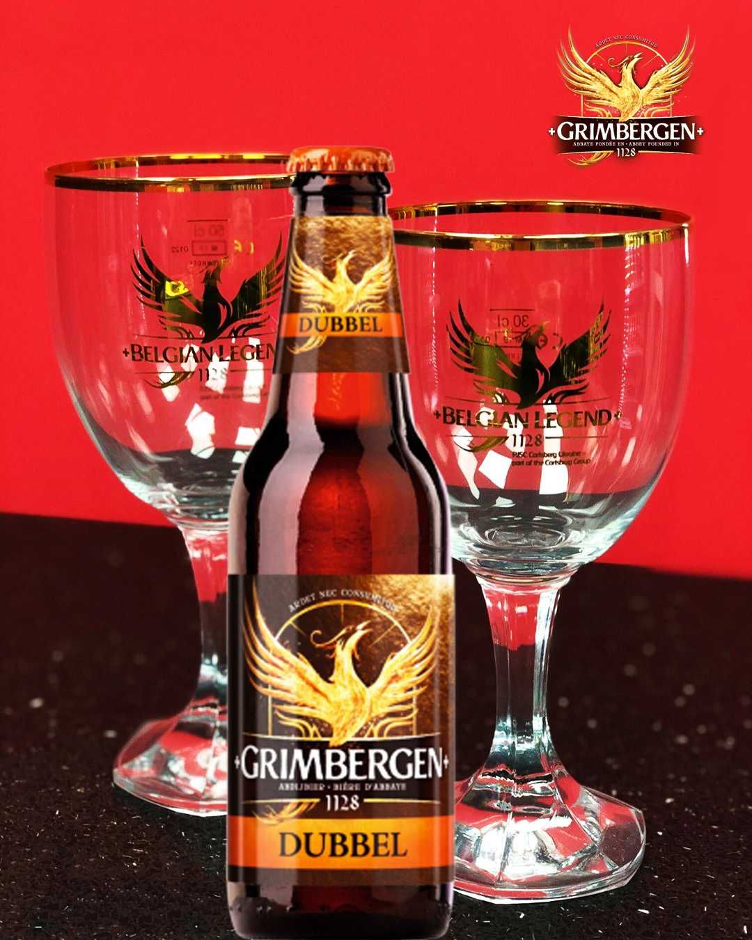 Пивной бокал "Grimbergen Belgian Legend", (оригинал из Бельгии)