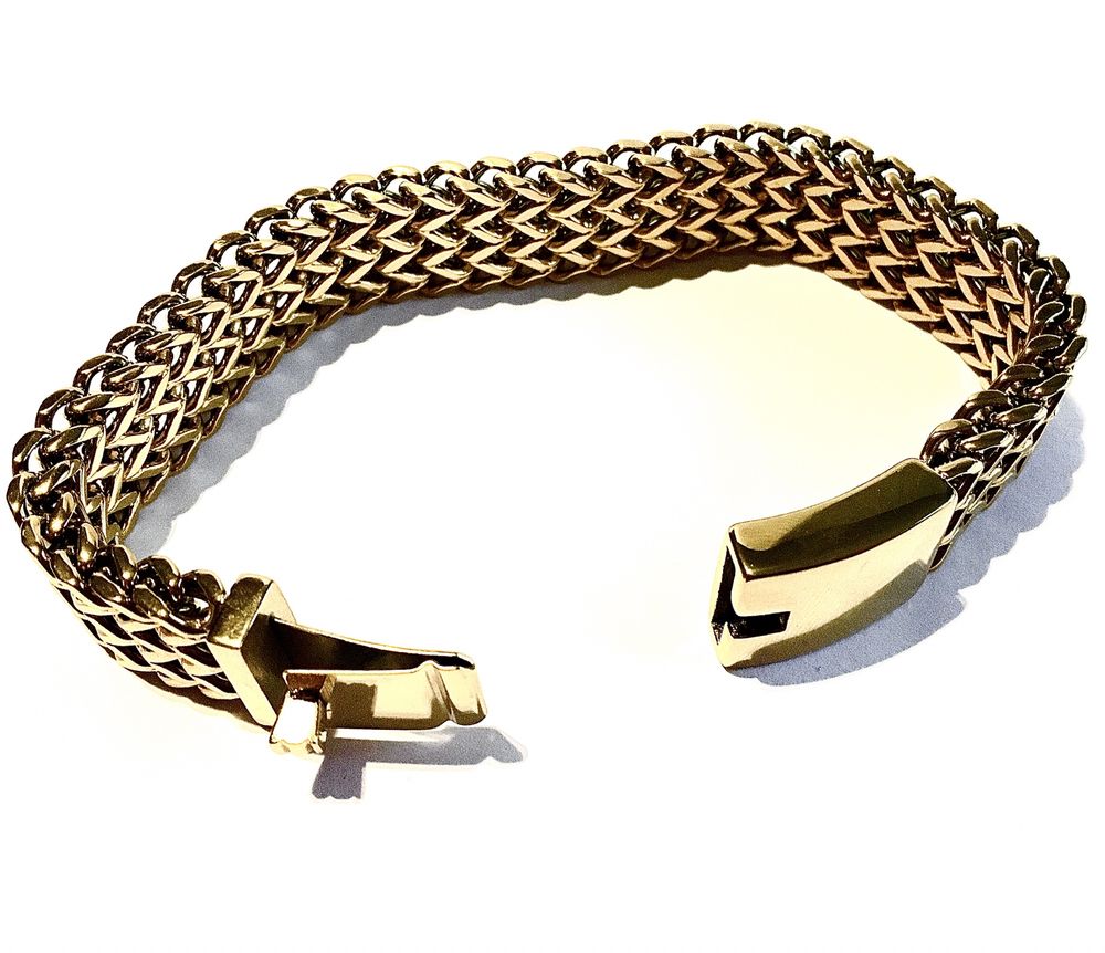 Złota męska bransoleta CARTIER•wybita próba 585 pozłacana ogniowo