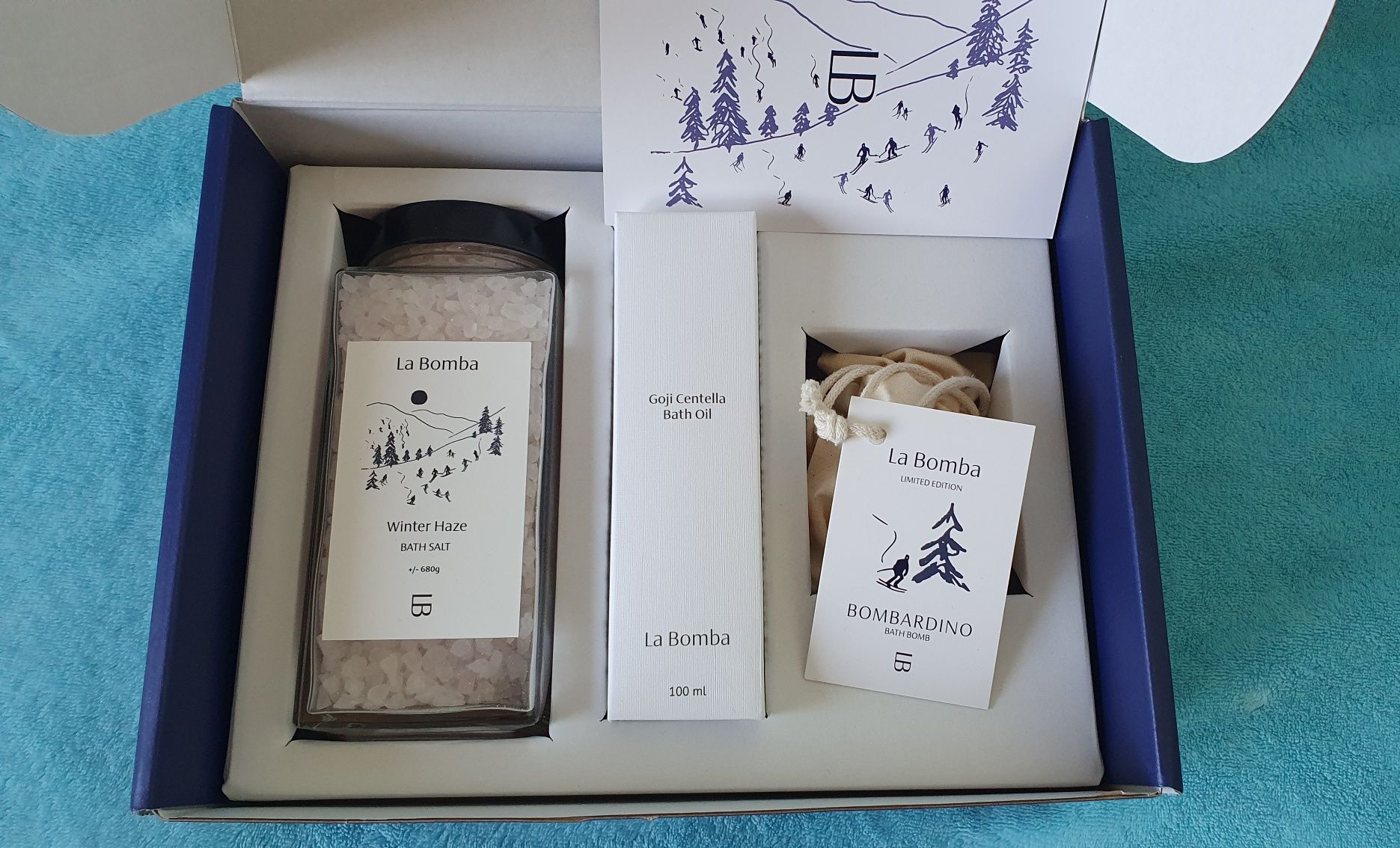 La Bomba - Zestaw Mont Bath (sól, olejek i naturalna bomba do kąpieli)
