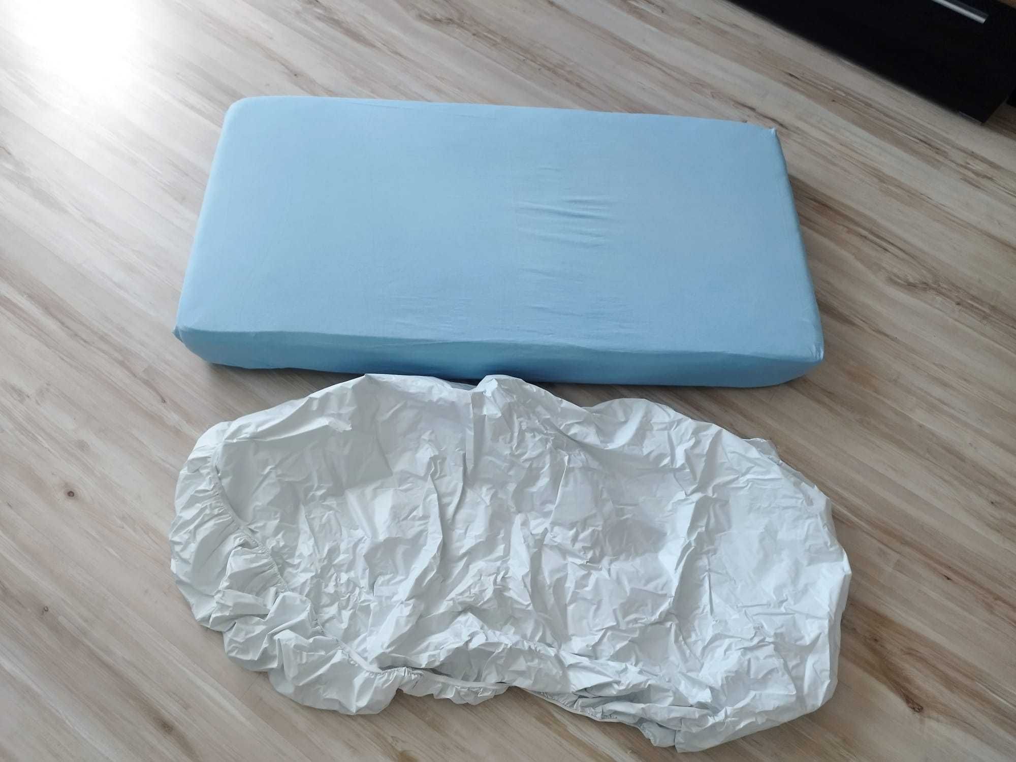 Materac 60 x 120 dziecięcy IKEA VYSSA + prześcieradła + pokrowce