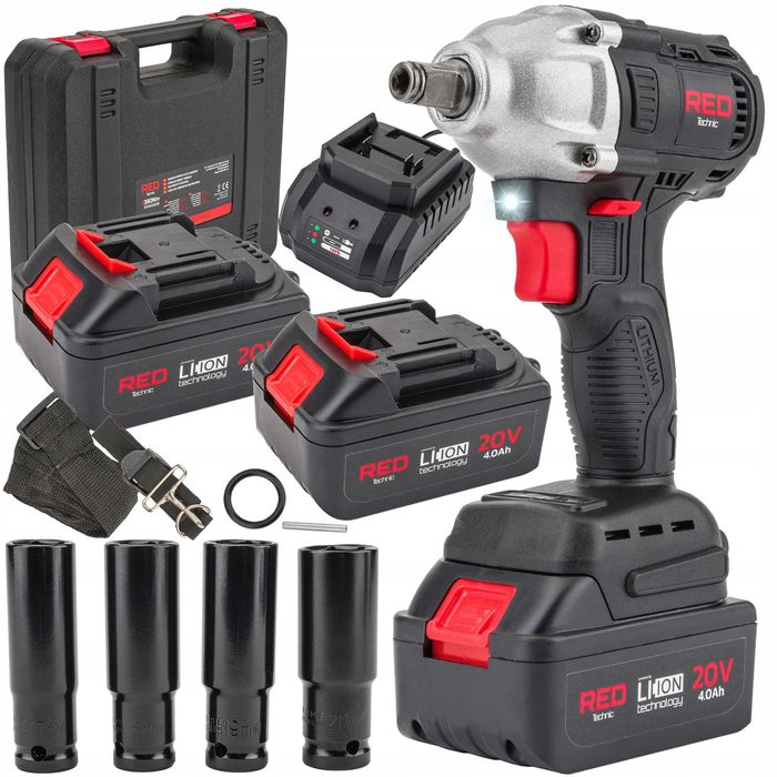 Klucz AKUMULATOROWY Udarowy do Kół 20V 4Ah 380Nm RTAKU0026