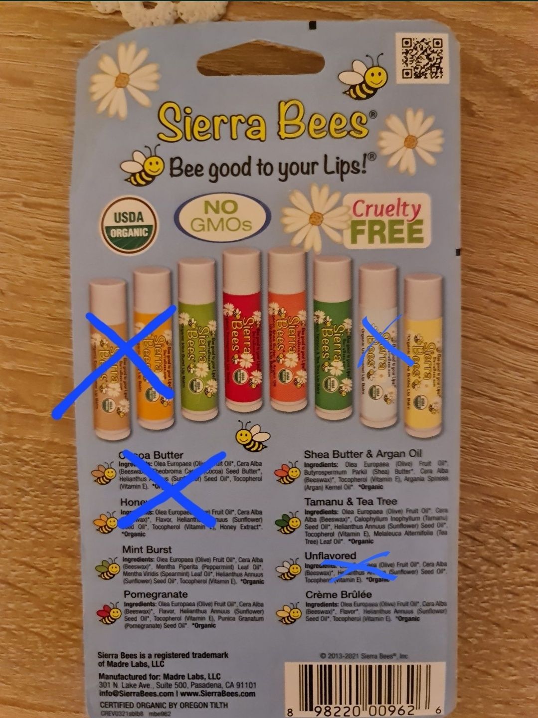 Organiczne balsamy do ust,pomadki ochronne z woskiem pszczelim,USA