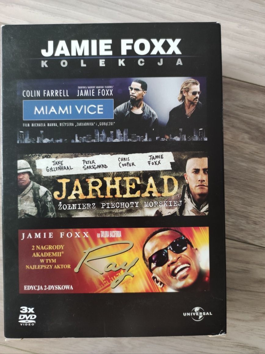 Kolekcja Filmów DVD Jamie Foxx - "Miami Vice", "Jarhead", "Ray"