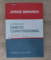 Livro Curso de Direito Constitucional - Volume 1 - Jorge Miranda