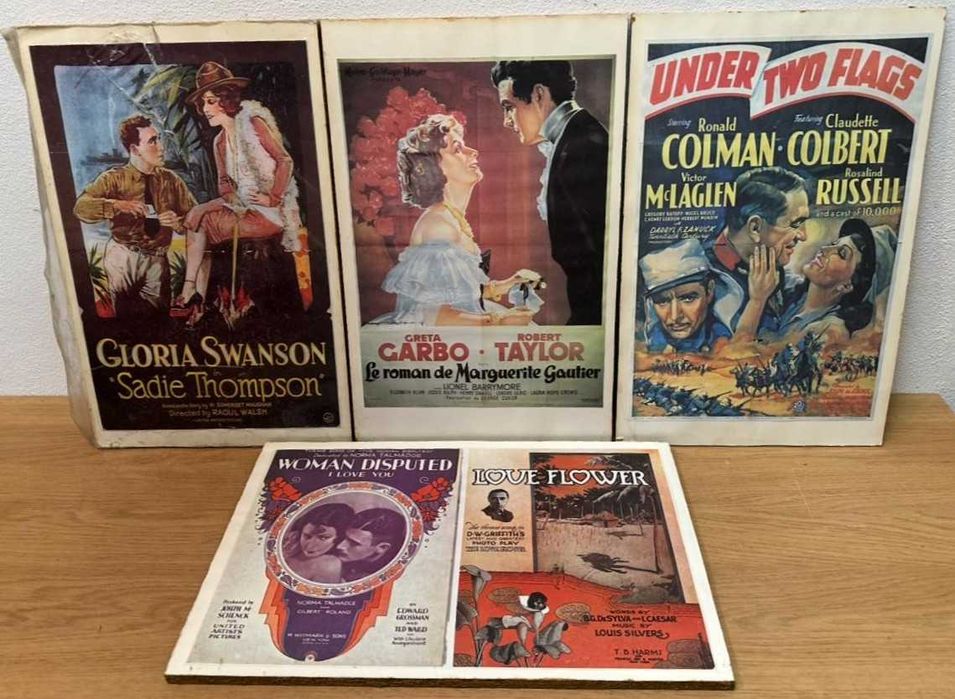 cartazes ou planfletos de cinema antigas