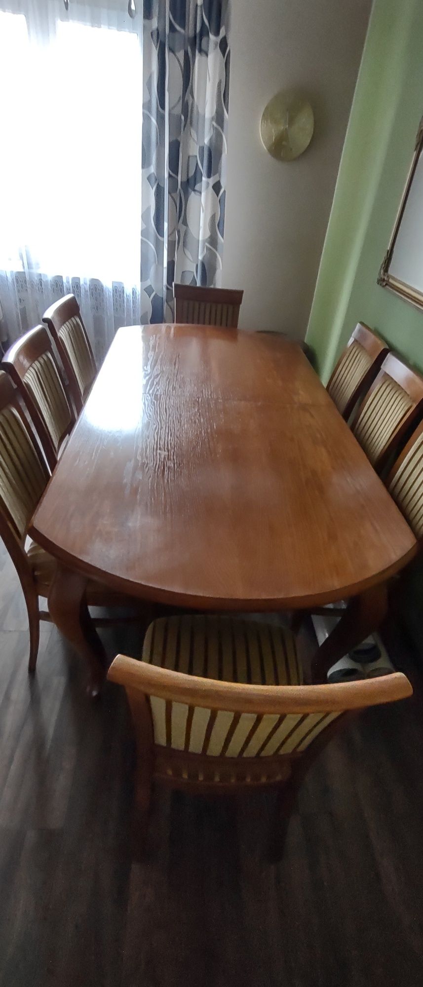 Komplet stół dębowy + krzesla