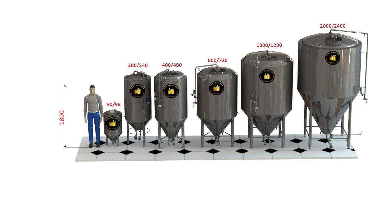 ЦКТ,ферментер, ферментационный аппарат, форфас брожение пива