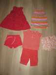 Zestaw letni dziewczynka rozmiar 86 cm 12-18 ms H&M i inne