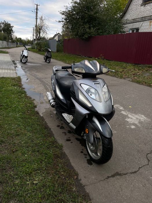 Скутер Мопед Hunter Motor Viper Shtorm на ходу