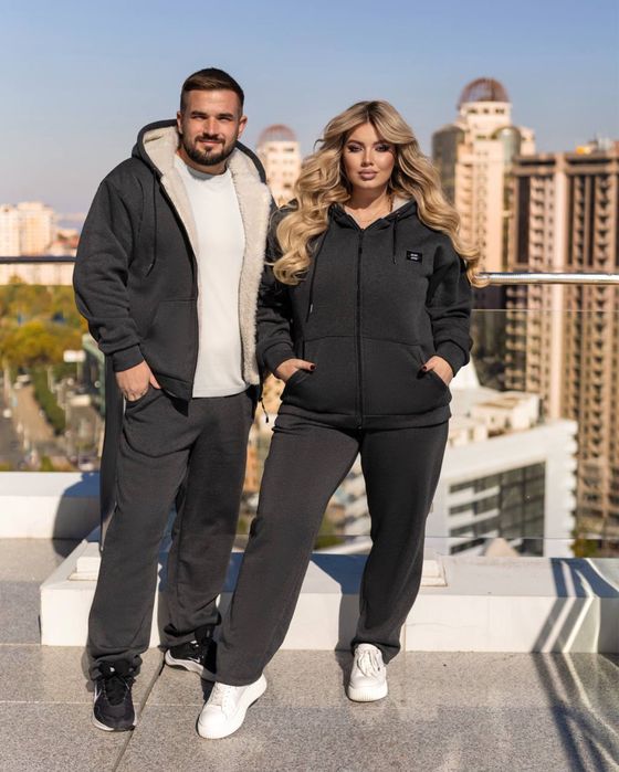 Мужской+Женский теплый костюм с мехом/Чоловічий+Жіночий костюм з хутро