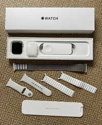 Apple Watch SE A2352 MYDQ2LL/A 44mm - silver white sport band