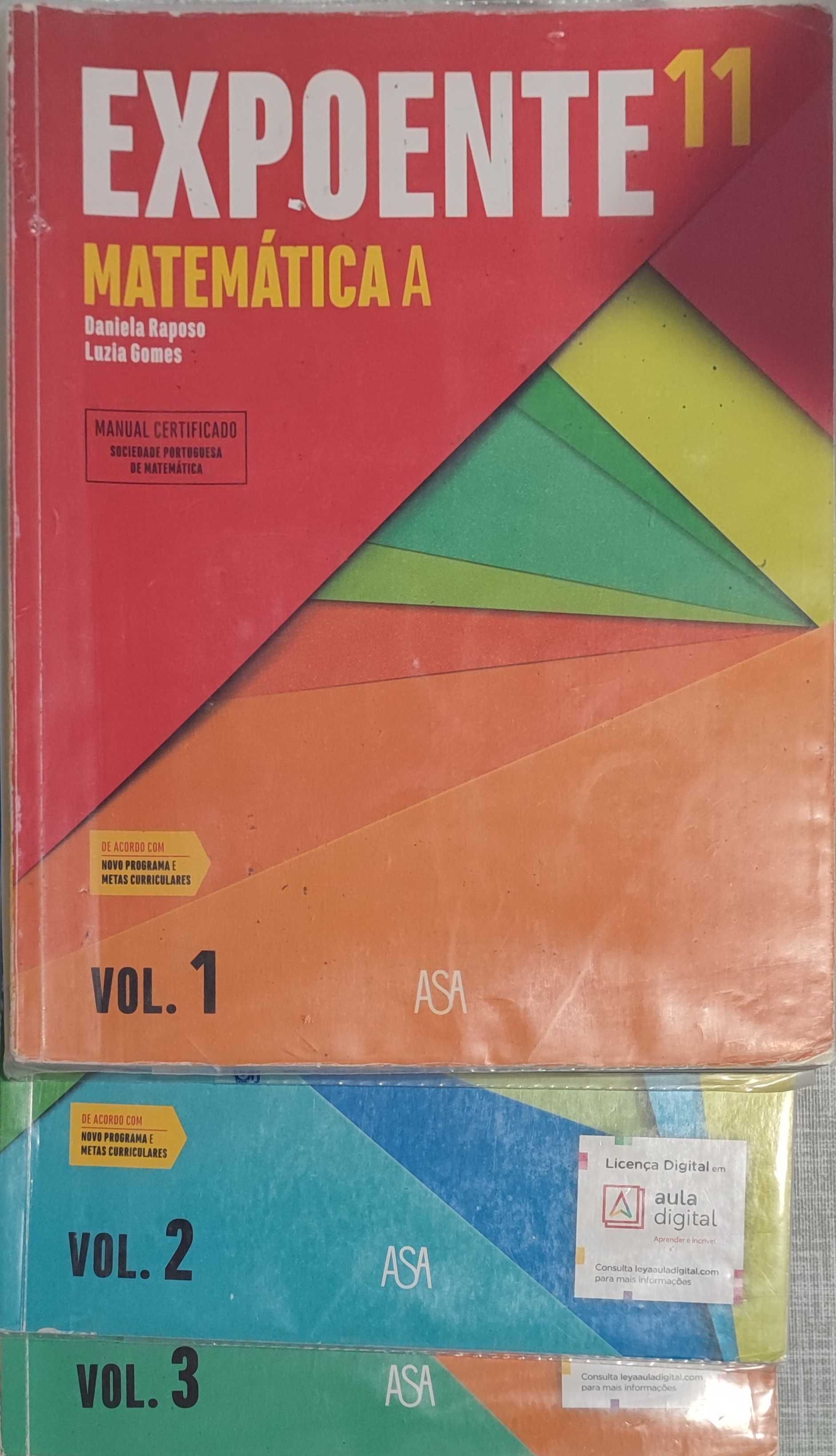 Expoente 11 - Manuais e caderno de Exercícios e Testes