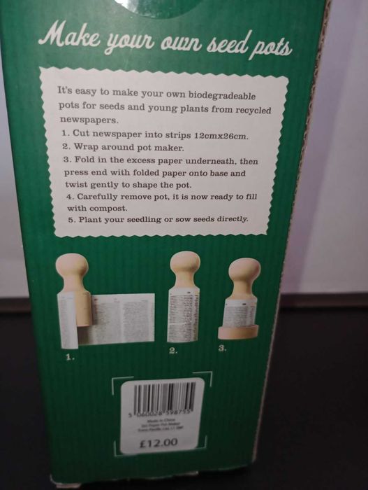 Форма для изготовления стаканчиков из бумаги под рассаду