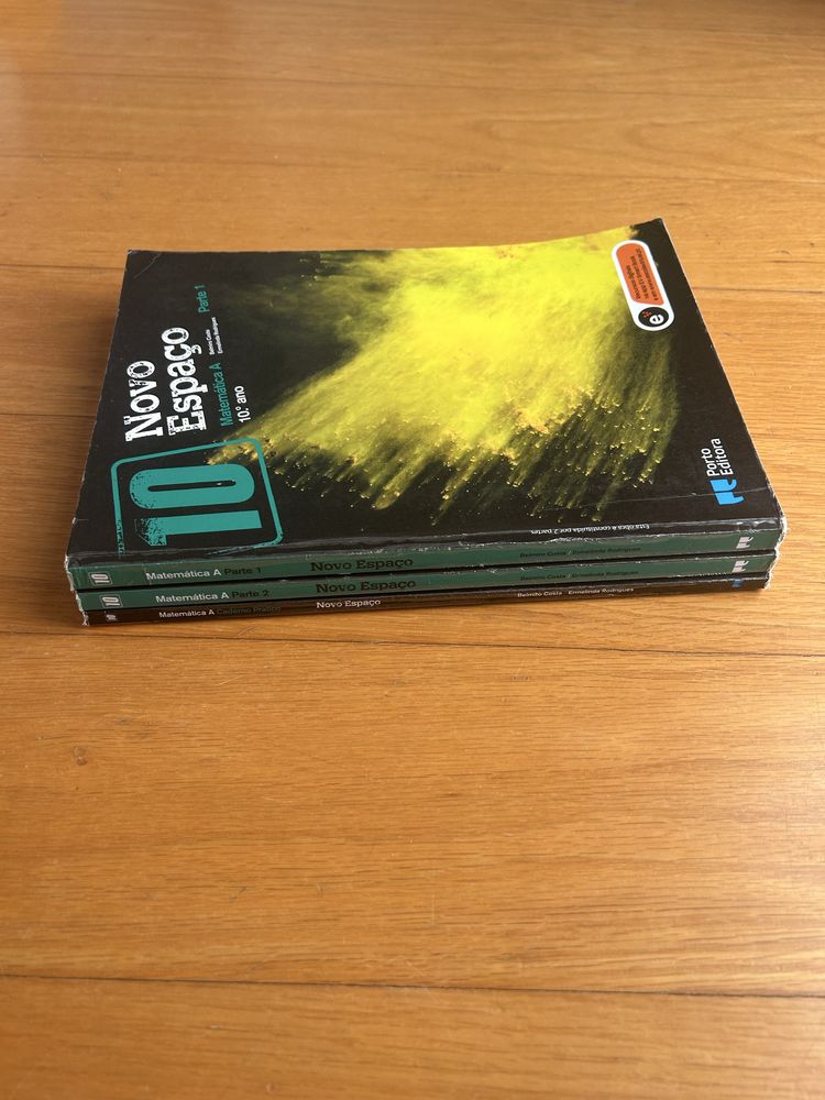 Manual parte 1 e parte 2 de Matemática A: Novo Espaço 10° ano