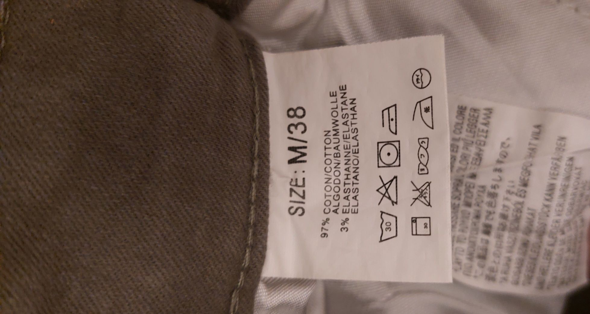 Bojówki damskie, joggery, khaki, 38/M