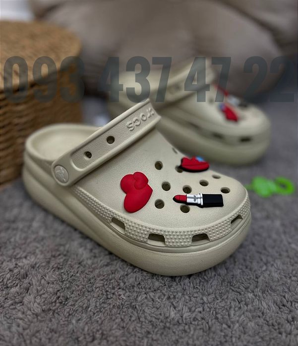 Дитячі Крокси Сабо на Платформі Classic Cutie Clog Crocs на Платформі