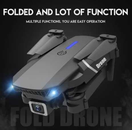 DRON E88 PRO - 2 x kamera - zdalny podgląd w telefonie - NOWY - 12szt