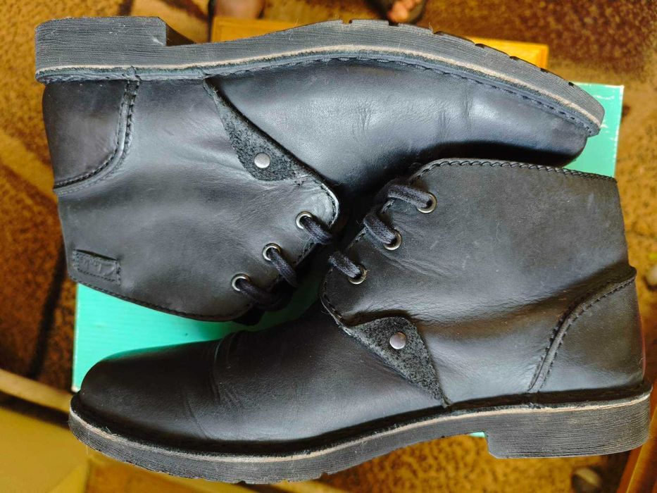 Зимові шкіряні чоловічі черевики Clarks р.43