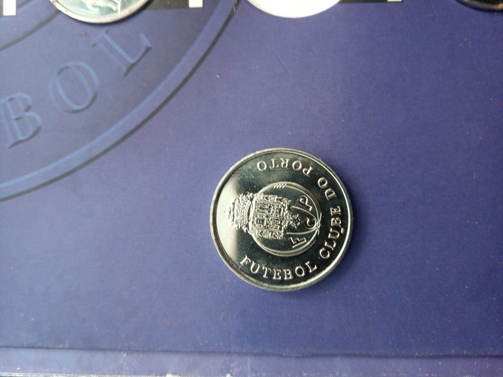 Coleção de medalhas do FCPorto em prata da época 90 com 5 títulos naci