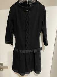 Swietna sukienka czarna 38j/nowa włoska Eureka r 46 włoska rozmiarówka