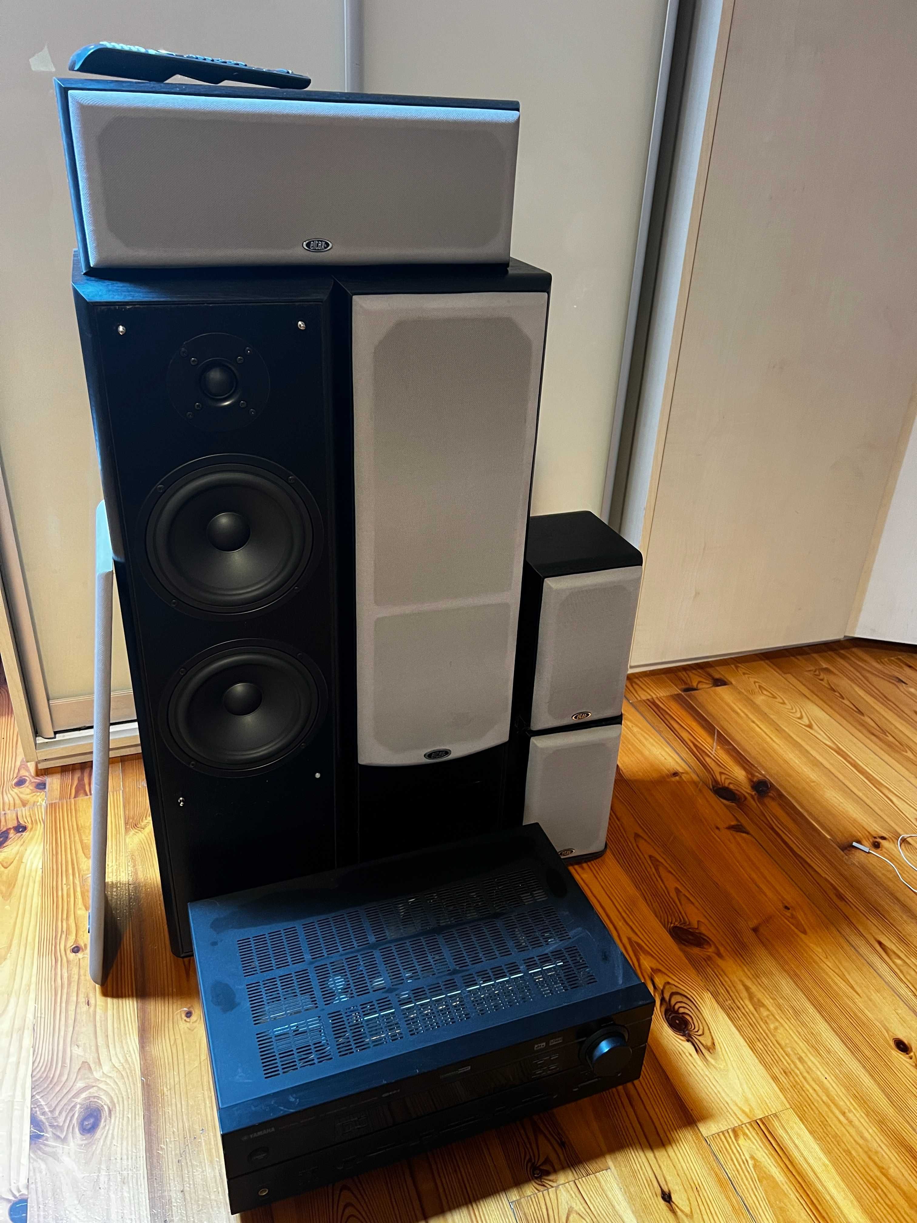 Amplituner Yamaha  RX- V340RDS+ głośniki 5.0 Eltax Discovert 10045