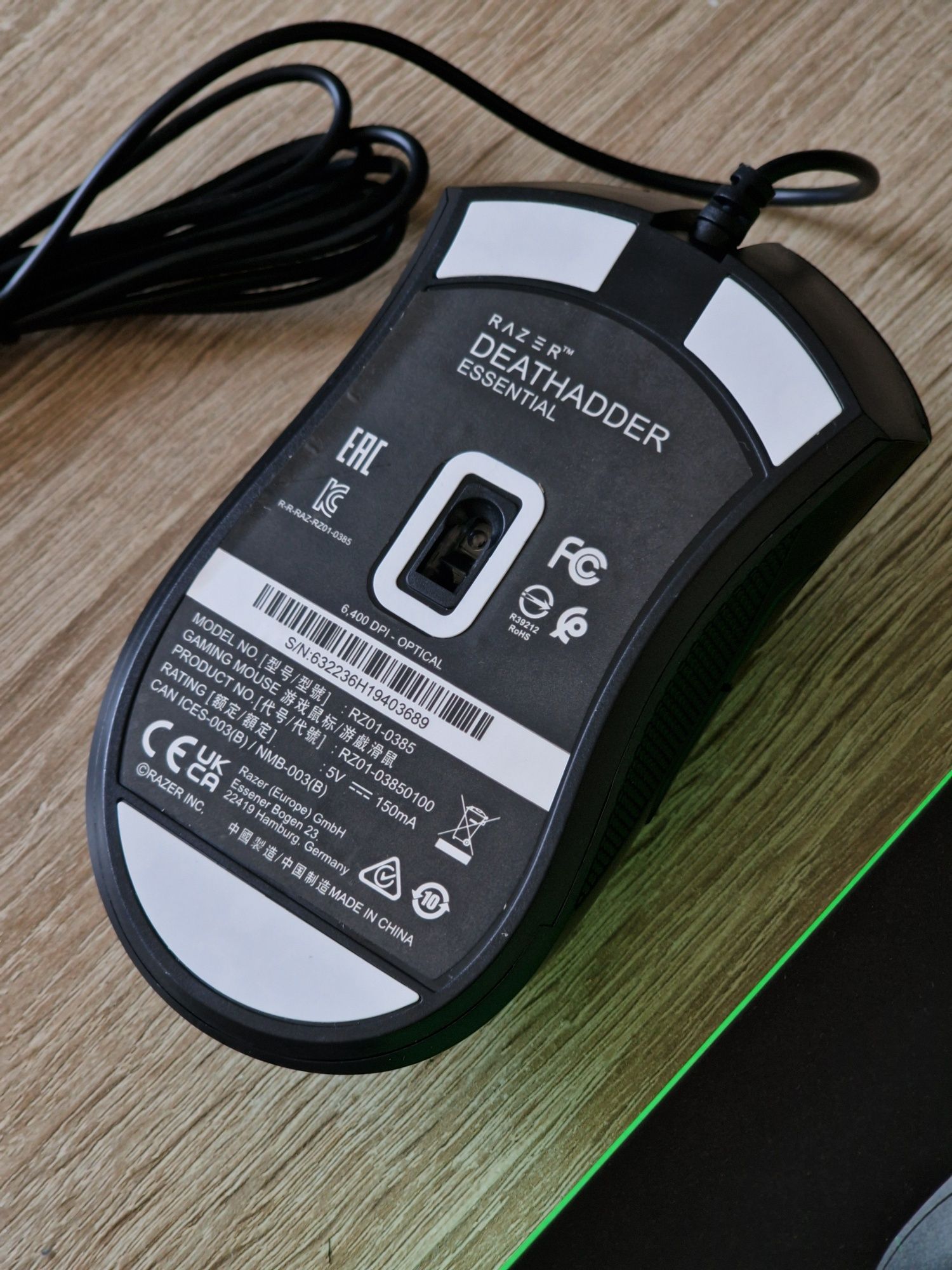 НОВАЯ RAZER Deathadder Essentials мышка