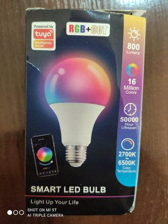 Розумна лампа Tuya Smart LED Bulb RGB 9w