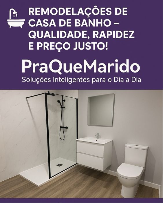 Remodelações de Casa de Banho – Qualidade, Rapidez e Preço Justo!