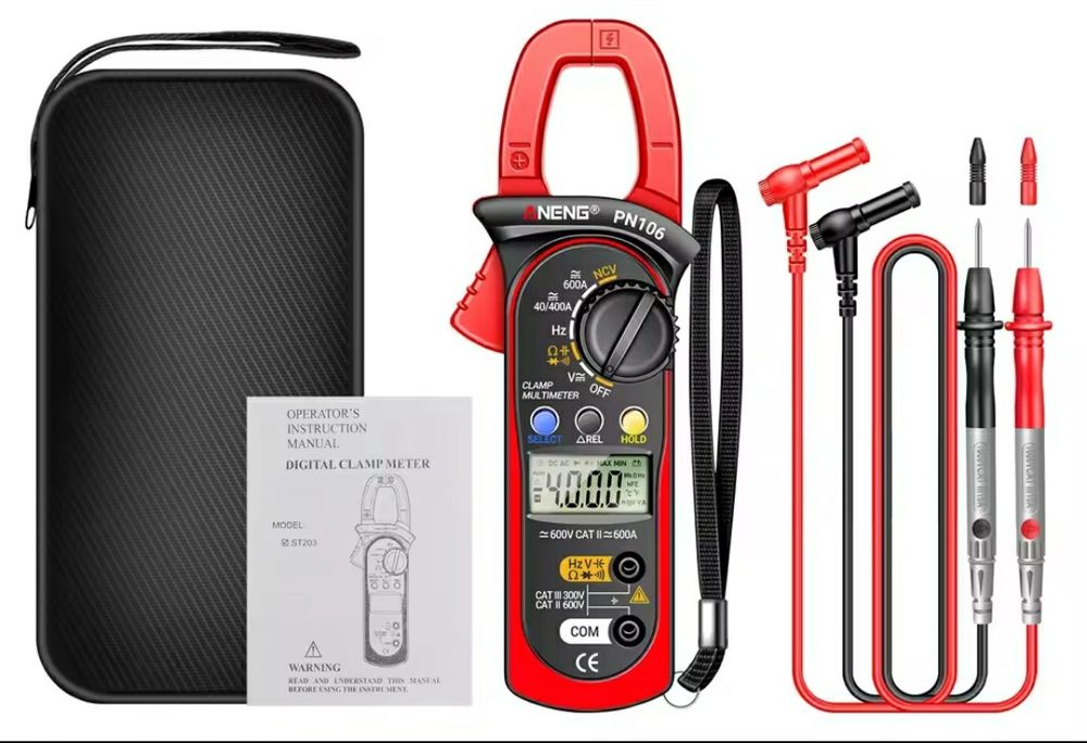 Miernik cęgowy ANENG PN106 Stały/Zmienny Prąd