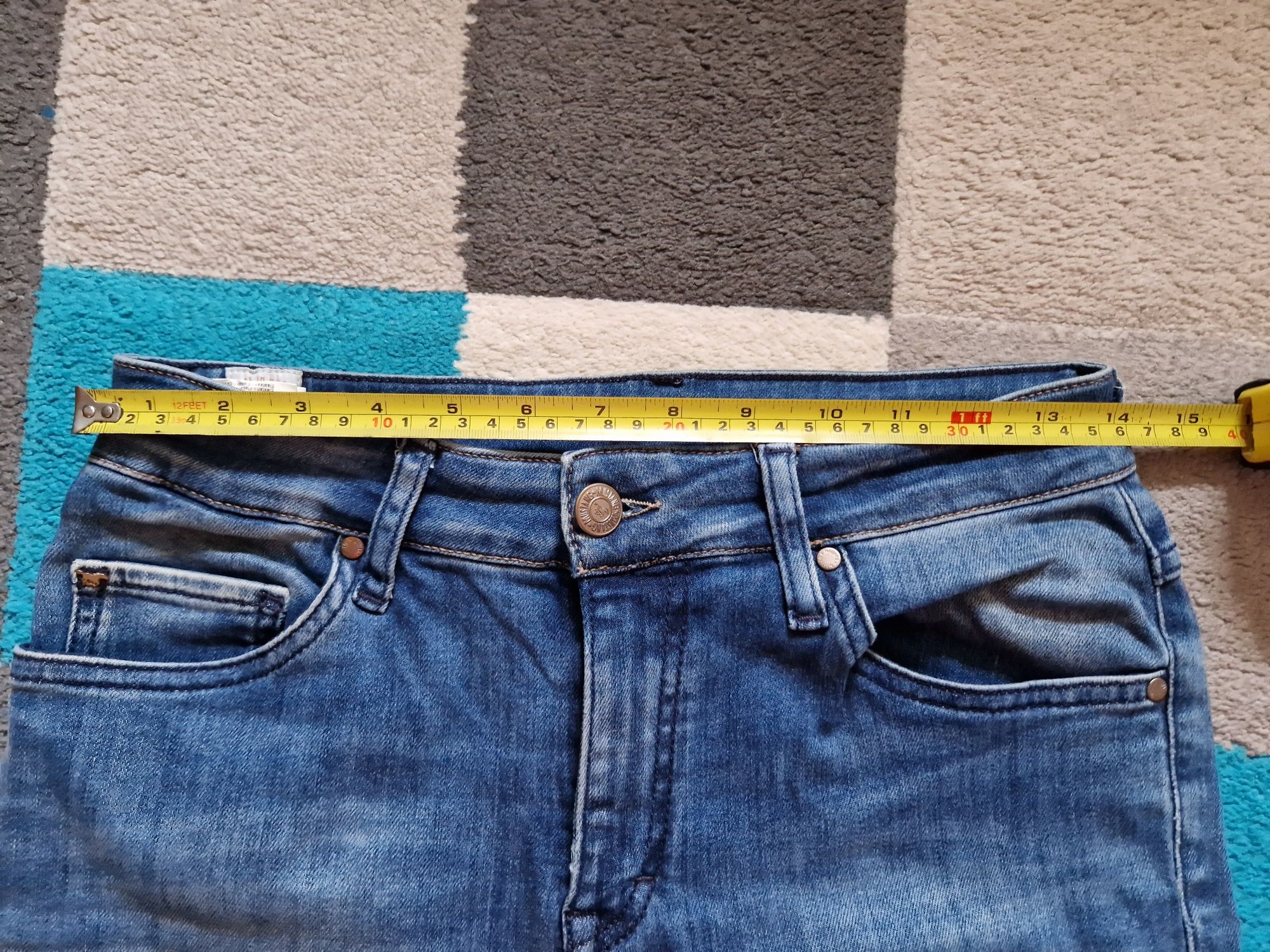 Jeansowe DAMSKIE/ młodzieżowe spodnie MUSTANG roz 28/30 S/M